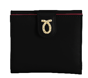 財布 11cm Black | Rope Logo Purse ブラック ピンク